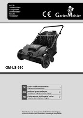 GardenMeister GM-LS-360 Traduction Des Instructions D'origine