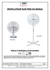 S. Plus VM 40 BUP Notice D'utilisation Et D'entretien