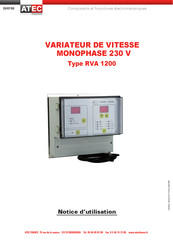 Atec RVA 1200 Notice D'utilisation