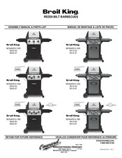 Broil King Monarch 390 Manuel De Montage & Liste De Pieces