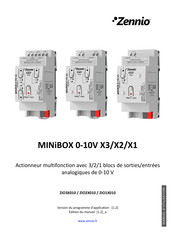 Zennio MINiBOX 0-10V X3 Manuel