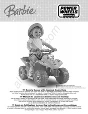 Fisher-Price POWER WHEELS Barbie N3460 Guide De L'utilisateur