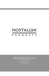 NOSTALGIA PRODUCTS CLSC1AQ Instructions Et Recettes