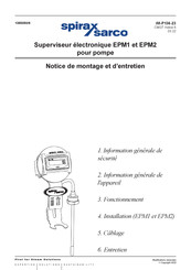 Spirax Sarco EPM1 Notice De Montage Et D'entretien