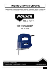 POWER ACTION JS350W Instructions D'origine