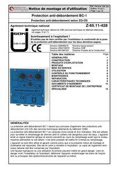 SelfClimat BC-1 Notice De Montage Et D'utilisation