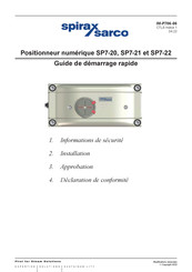 Spirax Sarco SP7-11 Guide De Démarrage Rapide