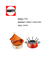 TEFAL TA500012 TAJINE+FOND Mode D'emploi