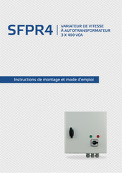 Sentera Controls SFPR4 Instructions De Montage Et Mode D'emploi