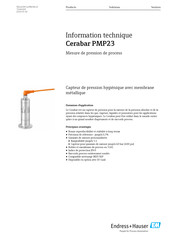 Endress+Hauser Cerabar PMP23 Information Technique
