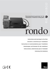 Nice RONDO Instructions Et Recommandations Pour L'installation