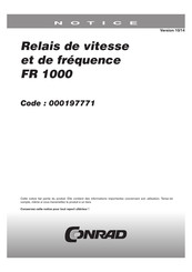 Conrad Ziehl FR 1000 Notice