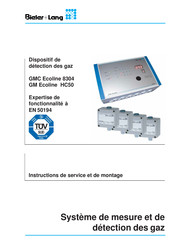 Bieler+Lang GMC Ecoline 8304 Instructions De Service Et De Montage