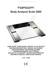 Topcom Body Analysis Scale 2000 Manuel D'utilisateur