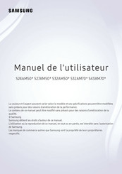 Samsung S32AM50 Série Manuel De L'utilisateur