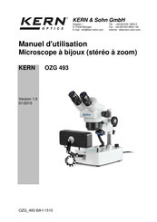 KERN&SOHN OZG 493 Manuel D'utilisation