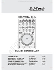 DJ-Tech KONTROL ONE Manuel D'utilisation