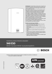 Bosch 940 ESO Mode D'emploi