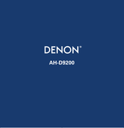 Denon AH-D9200 Mode D'emploi