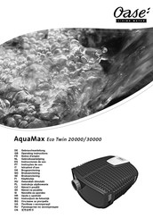 Oase AquaMax Eco Twin 20000 Notice D'emploi