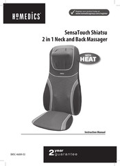 HoMedics SensaTouch Shiatsu BMSC-4600H-EU Mode D'emploi