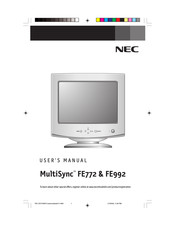 NEC MultiSync FE772 Mode D'emploi