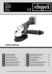 Scheppach CAG115-20ProS Traduction Des Instructions D'origine