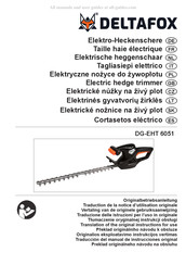 Deltafox DG-EHT 6051 Traduction De La Notice D'utilisation Originale