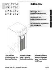 Dimplex SIK 7 TE-2 Instructions D'installation Et D'utilisation