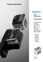 Festo CPV GE-ASI-8E8AZ-M8-CE Serie Mode D'emploi