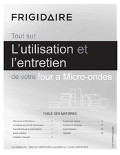 Frigidaire PMBS3080AF L'utilisation Et L'entretien