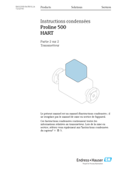 Endress+Hauser Proline 500 HART Instructions