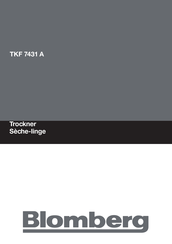 Blomberg TKF 7431 A Mode D'emploi