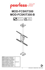 peerless-AV MOD-FCSKIT300-B Mode D'emploi