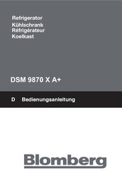 Blomberg DSM 9870 X A+ Mode D'emploi