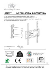 Mounting Dream HM2377 Instructions D'installation