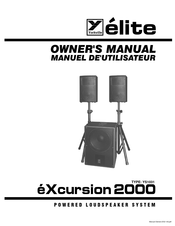 Elite eXcursion 2000 Manuel D'utilisateur