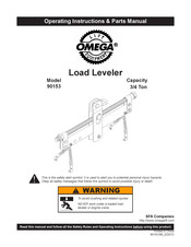 Omega Lift Equipment 90153 Manuel Des Consignes D'utilisation Et Des Pièces