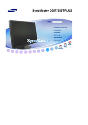 Samsung SyncMaster 305TPLUS Mode D'emploi