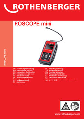 Rothenberger ROSCOPE mini Instructions D'utilisation