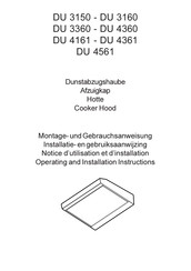 AEG DU 3150 Notice D'utilisation Et D'installation