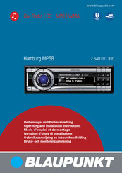 Blaupunkt Hamburg MP68 Mode D'emploi Et De Montage