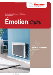 Thermor Emotion digital DE 1000 Notice D'installation Et D'utilisation