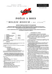 Godin MELEZE MEDIUM Notice D'installation Et D'utilisation