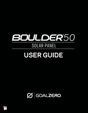 GOAL ZERO BOULDER 50 Guide De L'utilisateur