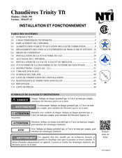 NTI Tft300-399 Installation Et Fonctionnement