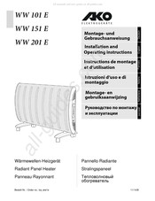 AKO WW 201 E Instructions De Montage Et D'utilisation