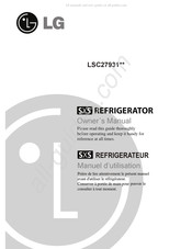 LG SXS LSC27931 Série Manuel D'utilisation