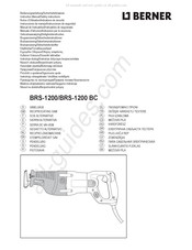 Berner BRS-1200 Notice D'utilisation/Indications De Sécurité