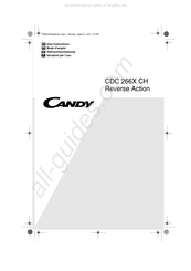 Candy CDC 266X CH Reverse Action Mode D'emploi